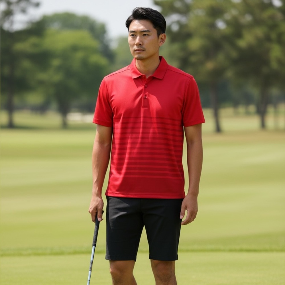 Level Wear Red Polo Shirt for Men